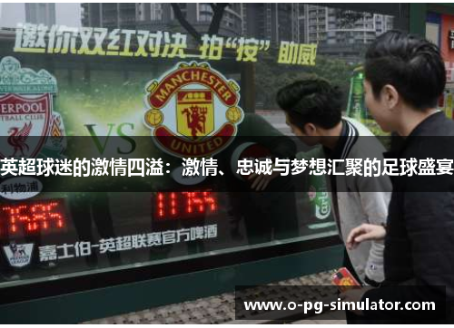 英超球迷的激情四溢：激情、忠诚与梦想汇聚的足球盛宴